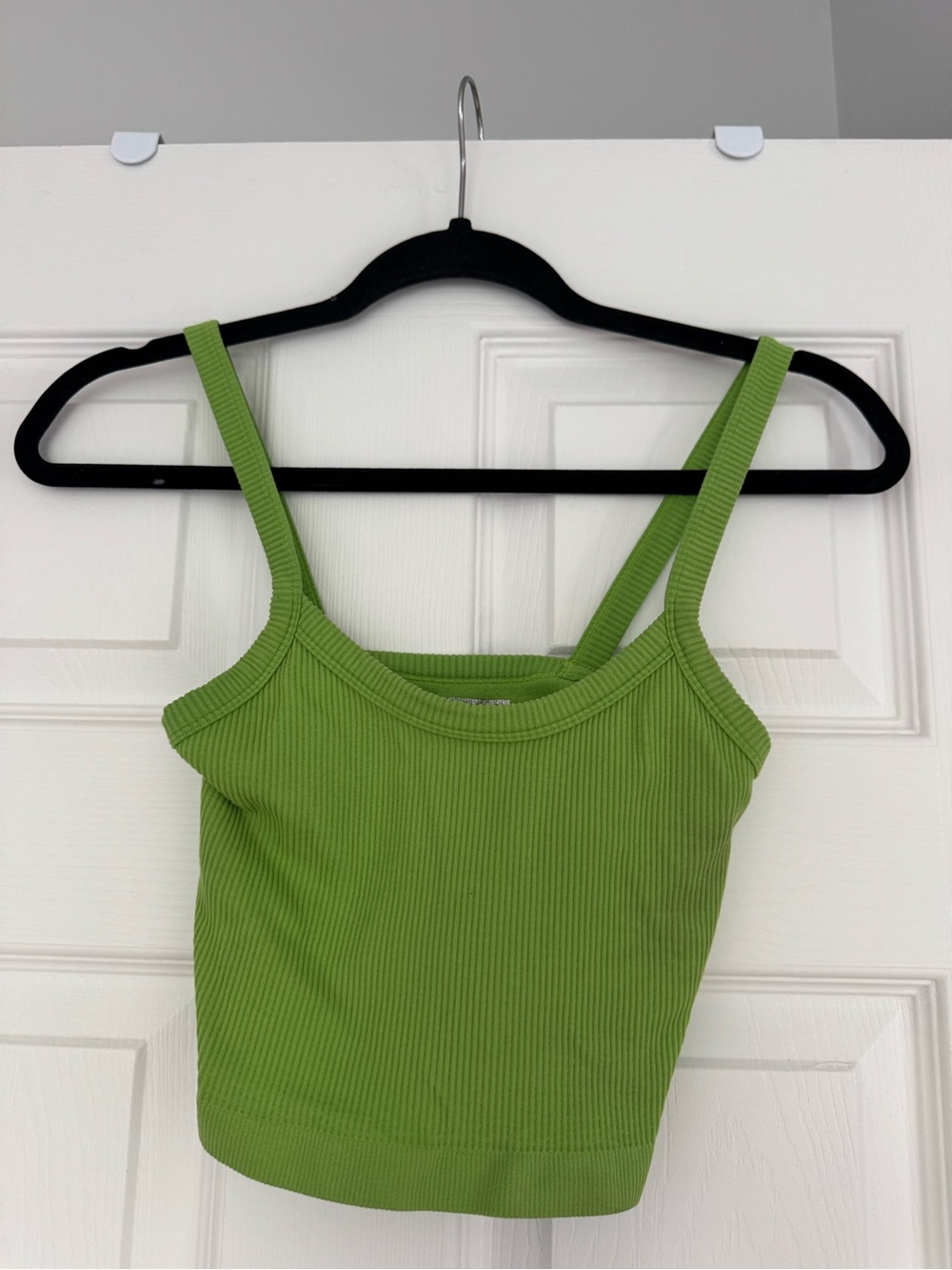 Forever 21 Lime Green Ribbed Crop Tank
